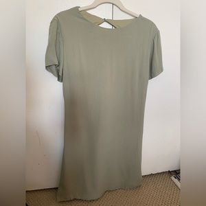 Lulus short green dress with open back NWT